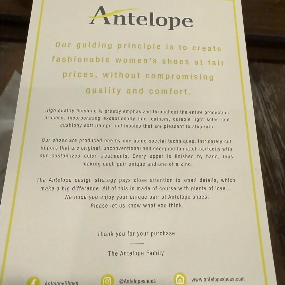 Antelope K15 Laran‎ Black Leather Ankle Boots • EU 41 / US 9–9.5 • NIB